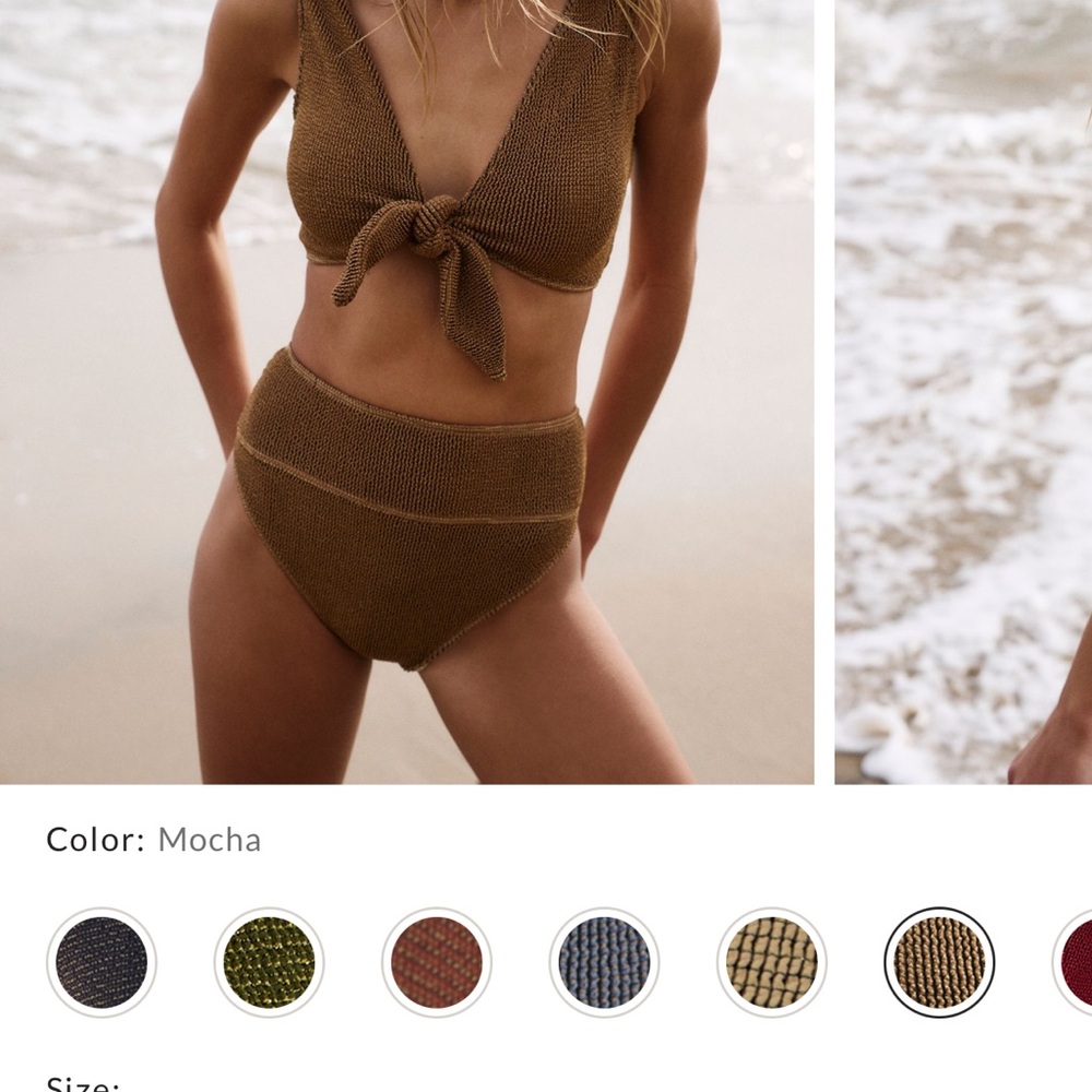 Beach Riot Ritzy Highway Bikini Set in Mocha - Picture 2 of 5